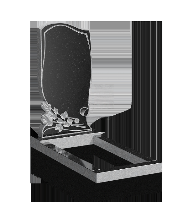 Памятник с резными розами К38