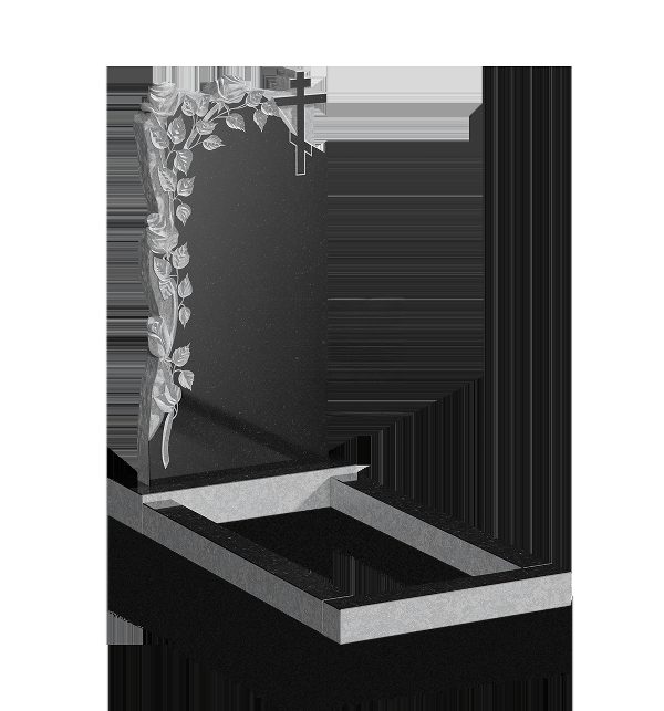 Памятник с орнаментом из роз К20